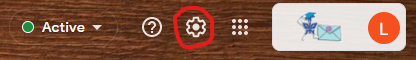 Click on Settings (gear icon)